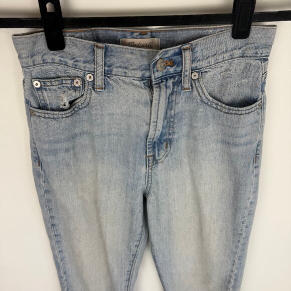 Madewell Womens The Perfect Summer Jean Mid Rise Button-Fly Light Wash Jeans 25 - Picture 3 of 13